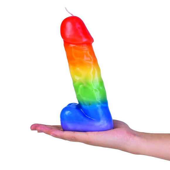 PRIDE RAINBOW WILLY CANDLE