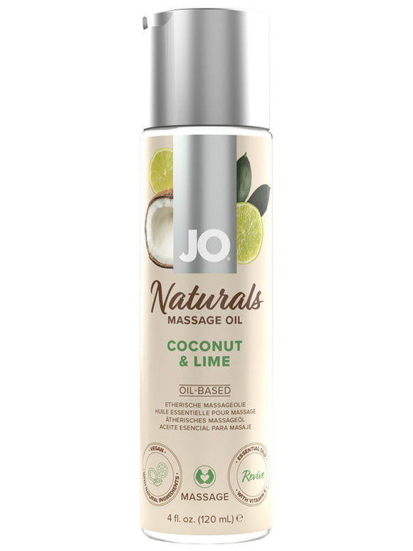 JO NATURALS COCONUT & LIME MASSAGE OIL